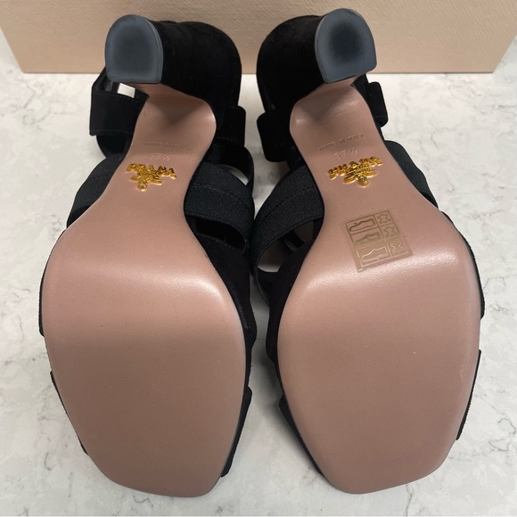 Prada Milano 1 x 248D Camoscio Elastic Heels - Picture 6 of 7